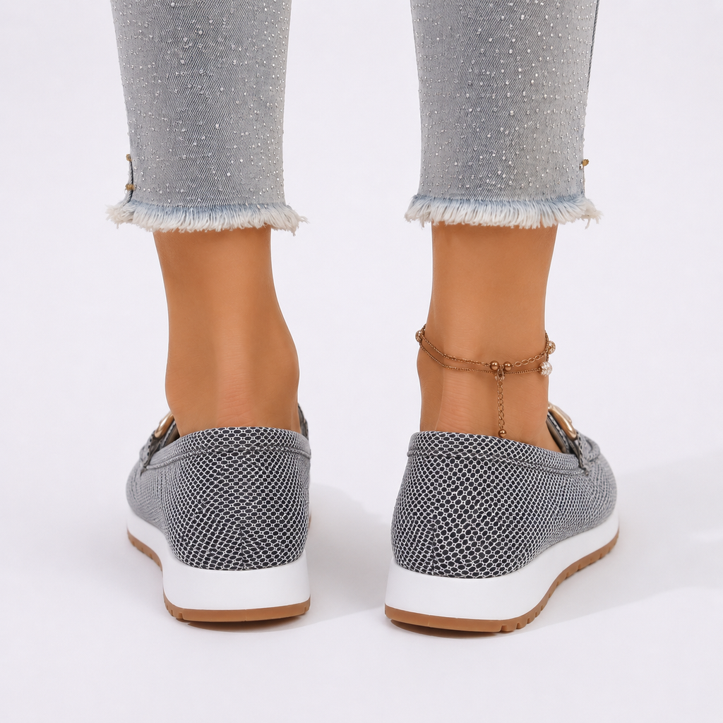 Women's Cushioned Slip-On Loafers with Round Toe