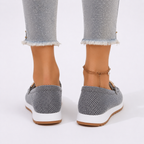 Women's Cushioned Slip-On Loafers with Round Toe