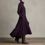 Marilyn Elegant Maxi Dress Purple Side