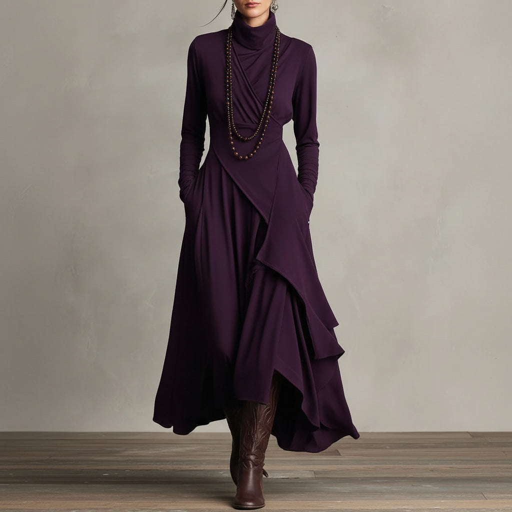 Marilyn Elegant Maxi Dress Purple