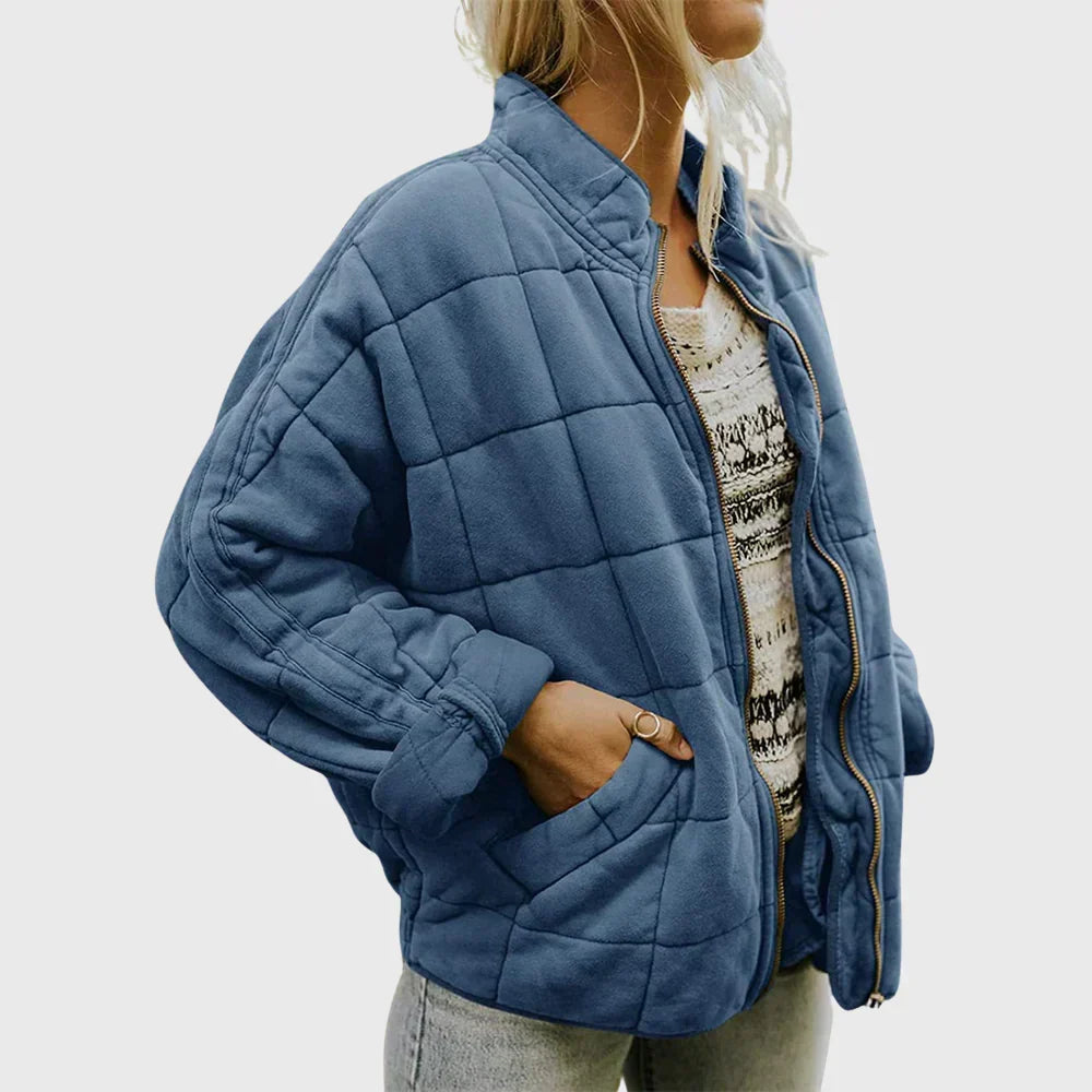 Women's Tailored Puffer Khaki