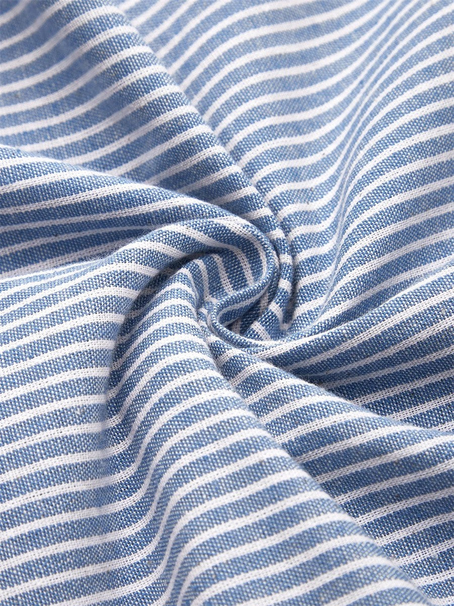 Women's striped midi dress - styling