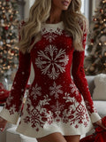 Women's Snowflake Dress Front