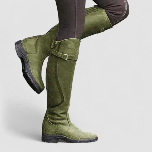 Women's Knee-High Boots Green