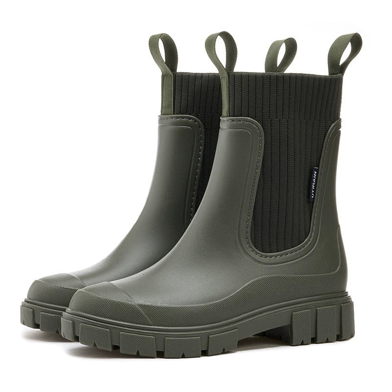 Women's Chelsea Boots Green