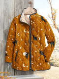 Women's Quilted Cat Print Jacket