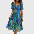 Catalina Chic Midi Dress Blue