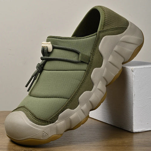 Men's Slip-On Hiking-Style Sneakers with Grip Outsole