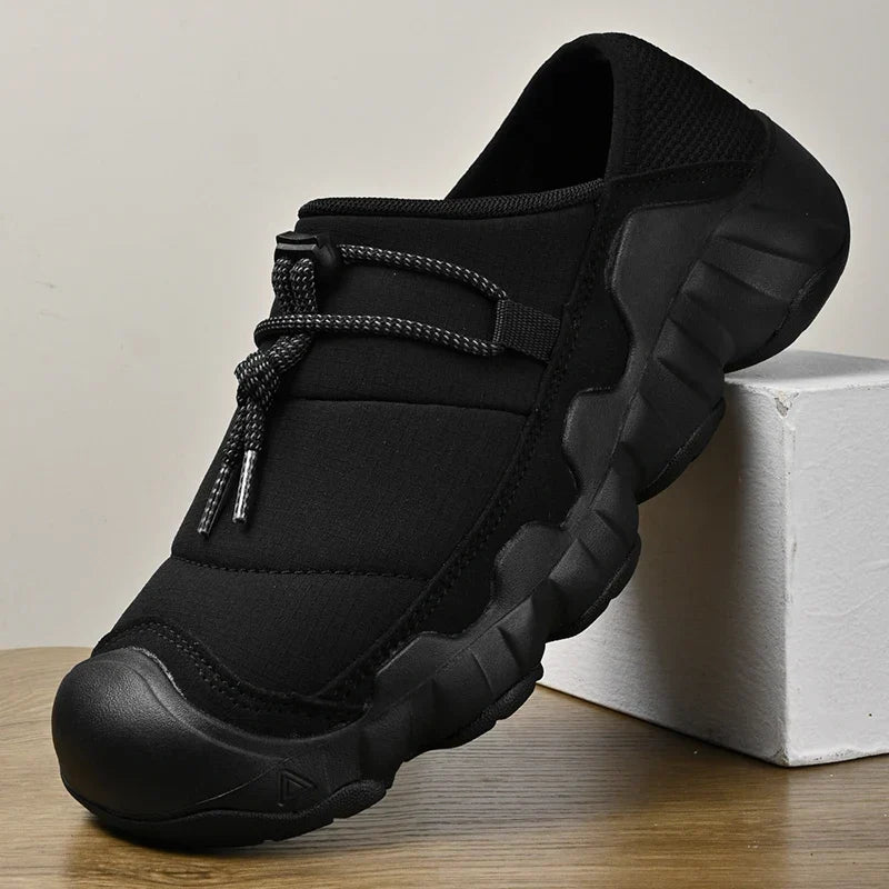 Men's Slip-On Hiking-Style Sneakers with Grip Outsole