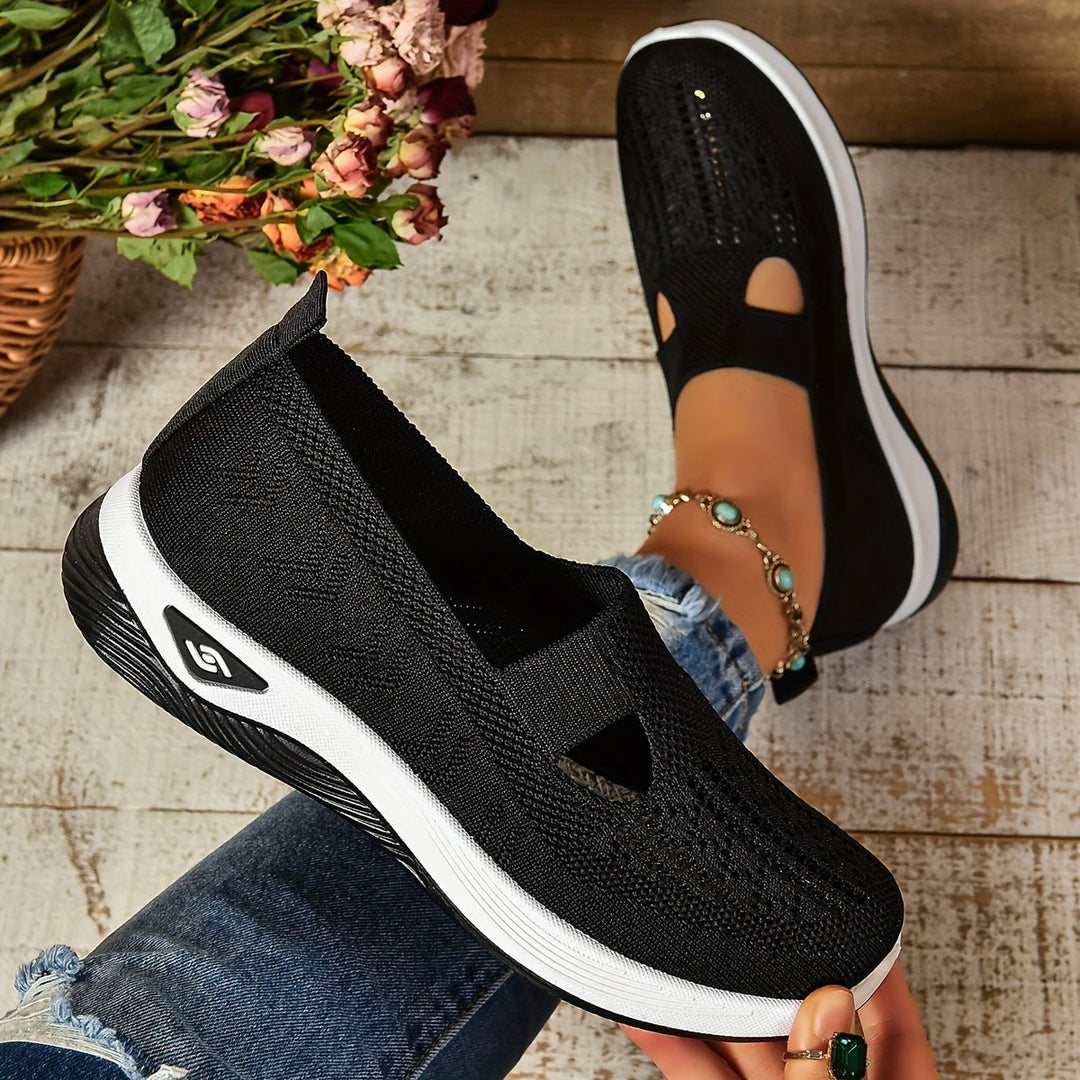 Women's Perforated Slip-On Sneakers with Orthopedic Insole