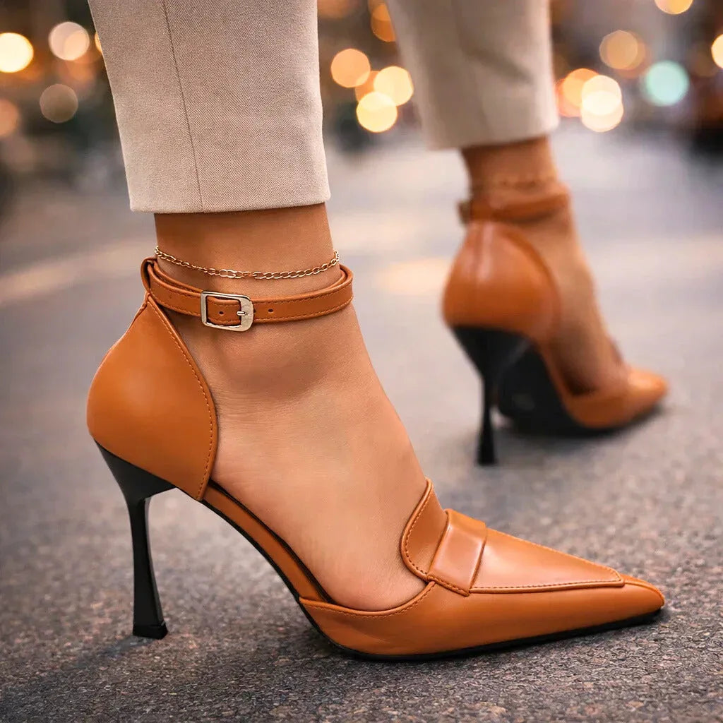 Women's Classic Court Heels with Pointed Toe