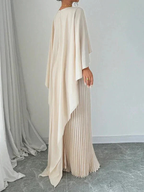 Women's cape overlay maxi dress - detail