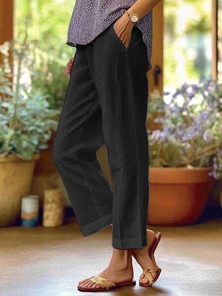 Women's Cropped Pants Black