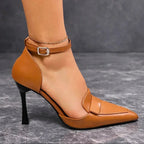 Women's Classic Court Heels with Pointed Toe