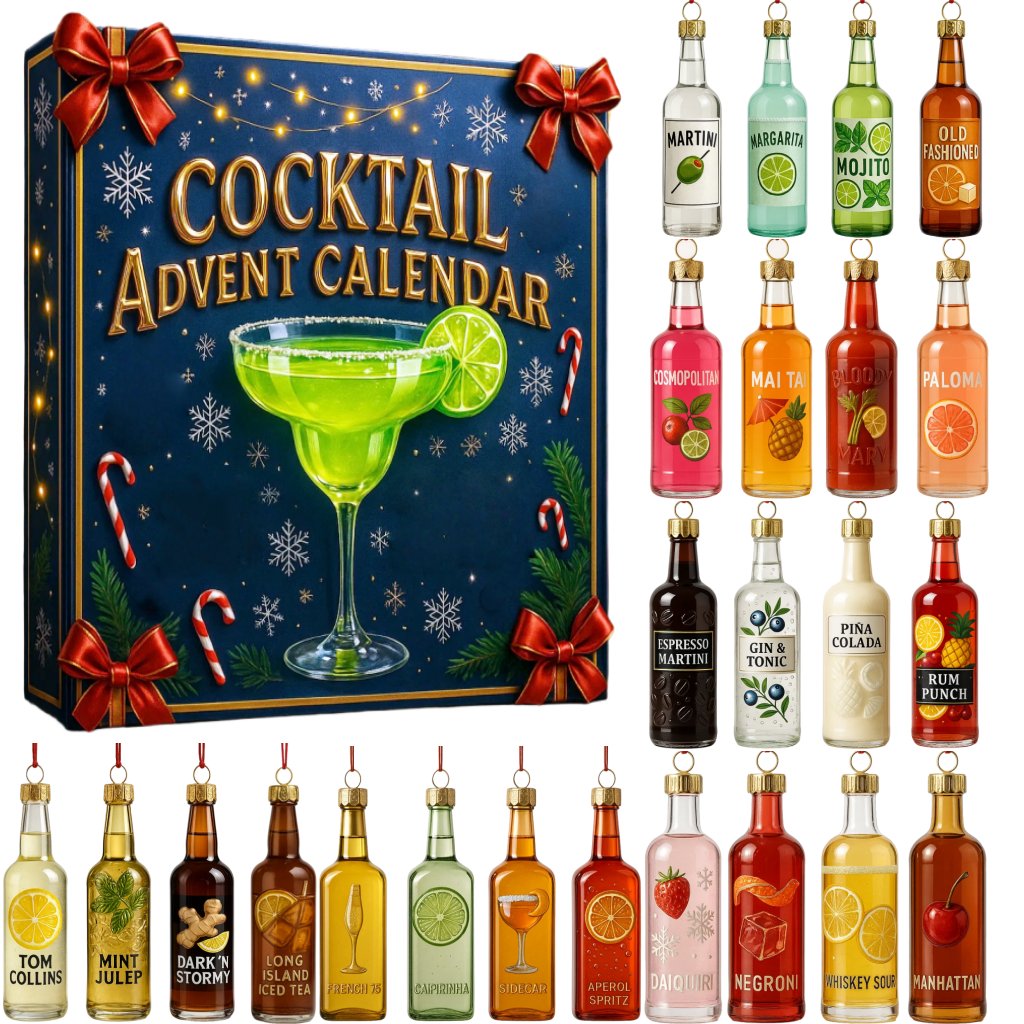 Cocktail Advent Calendar | 24 Mini Bottles Christmas Gift