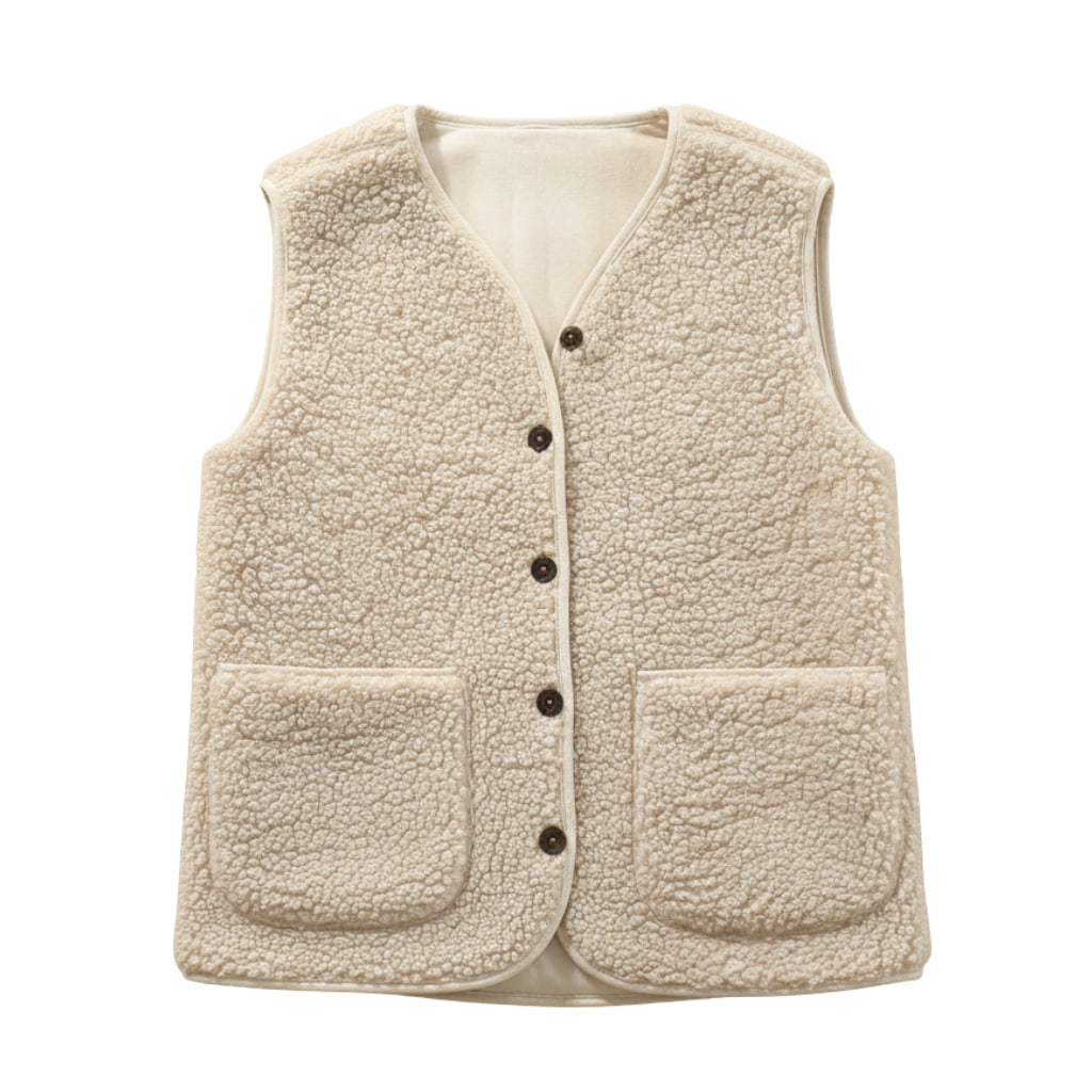 Women's Sherpa Vest Brown