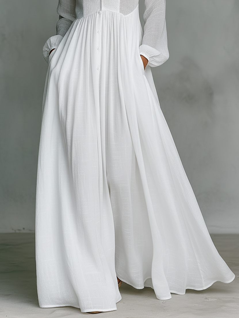 Veronica Maxi Minimalist Dress Back