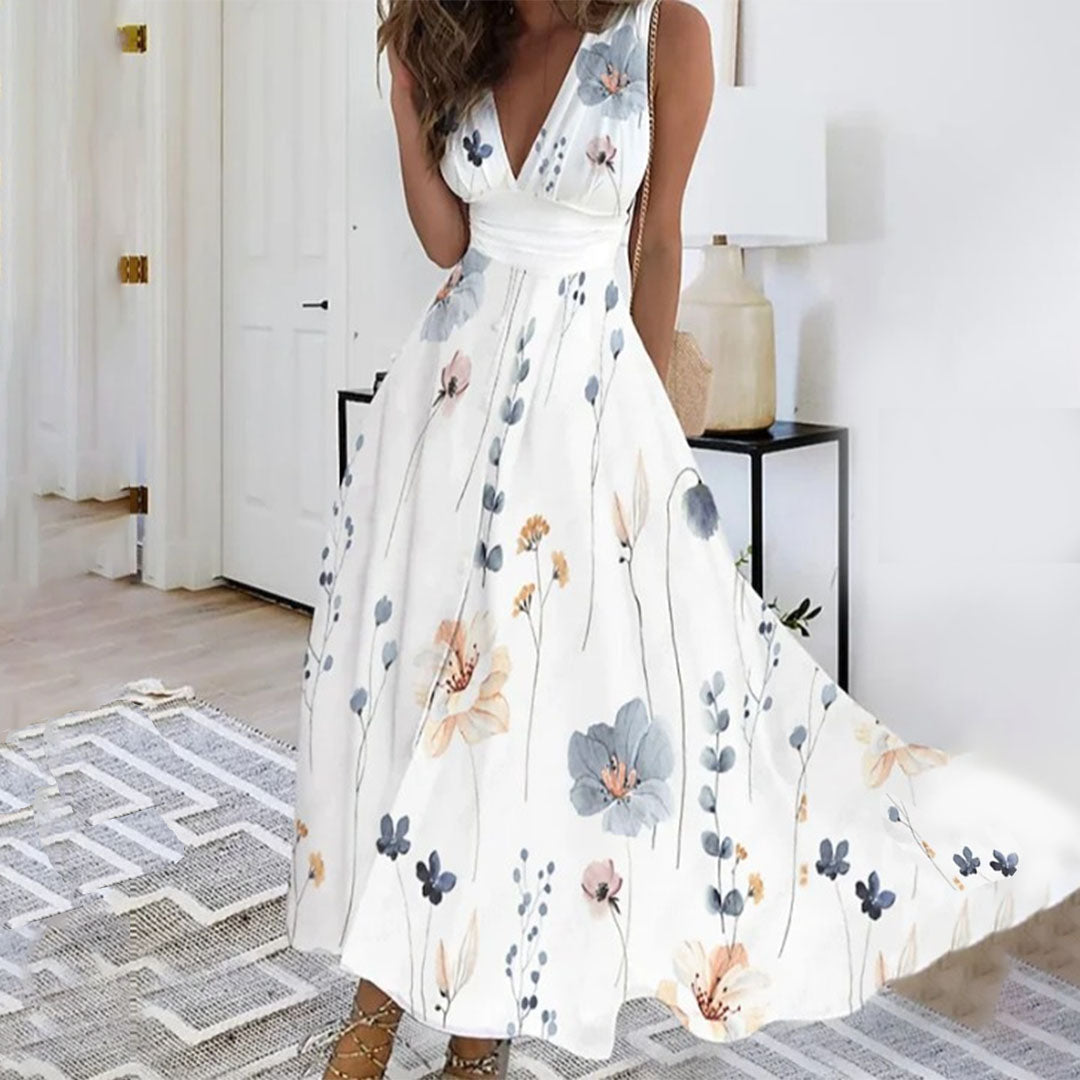 Women's floral maxi sundress - flower 3