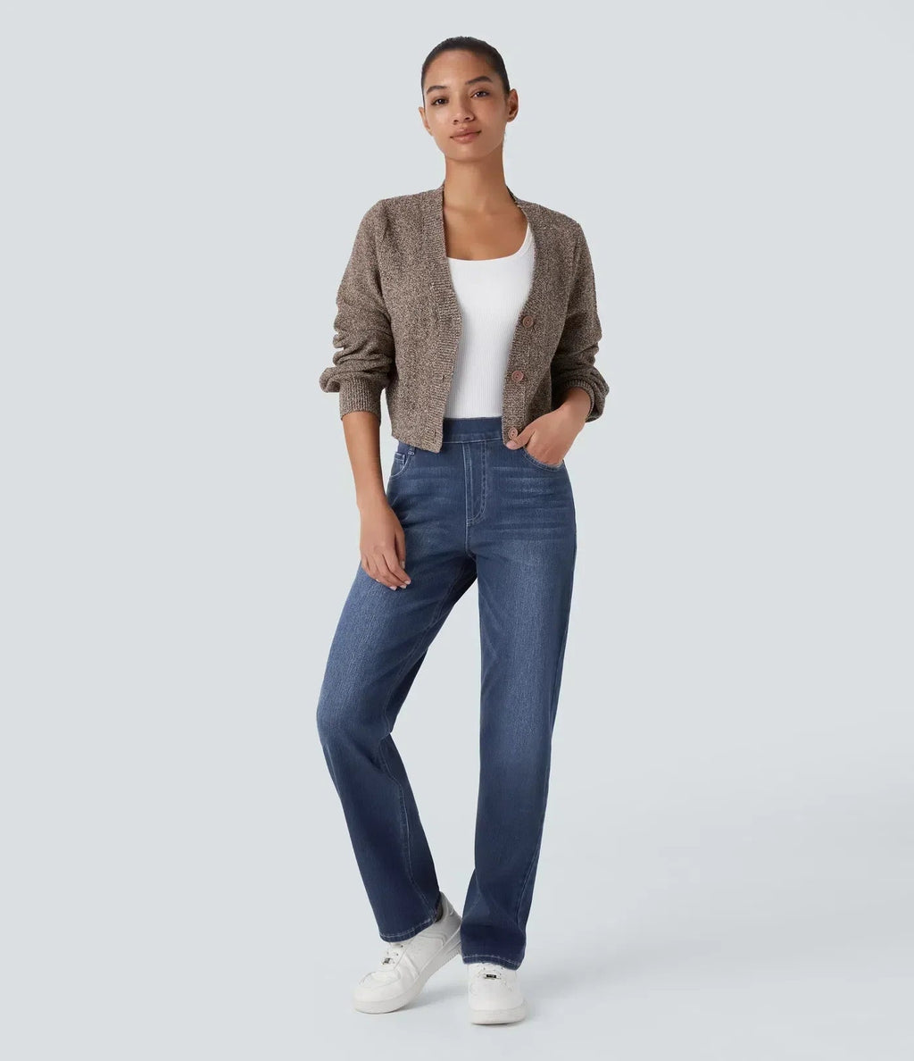 Women's Straight Leg Jeans Sea Blue