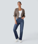 Women's Straight Leg Jeans Sea Blue
