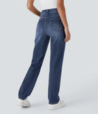 Women's Straight Leg Jeans Black