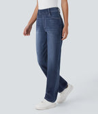 Women's Straight Leg Jeans Cedar Blue