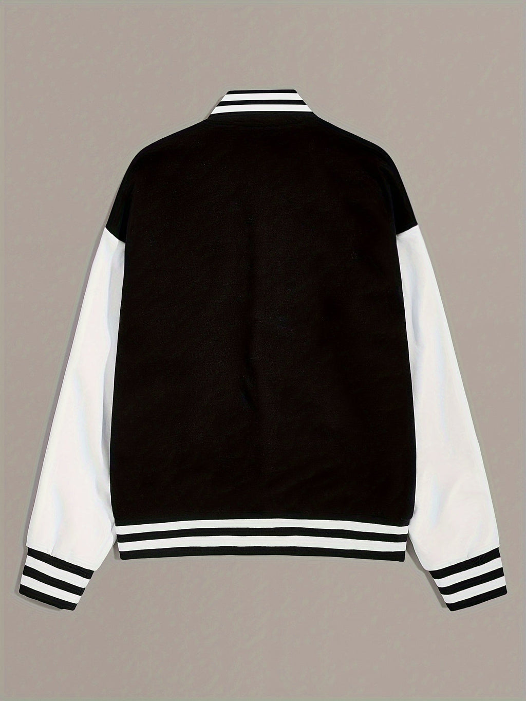 Women's Bomber Jacket Contrast Sleeves