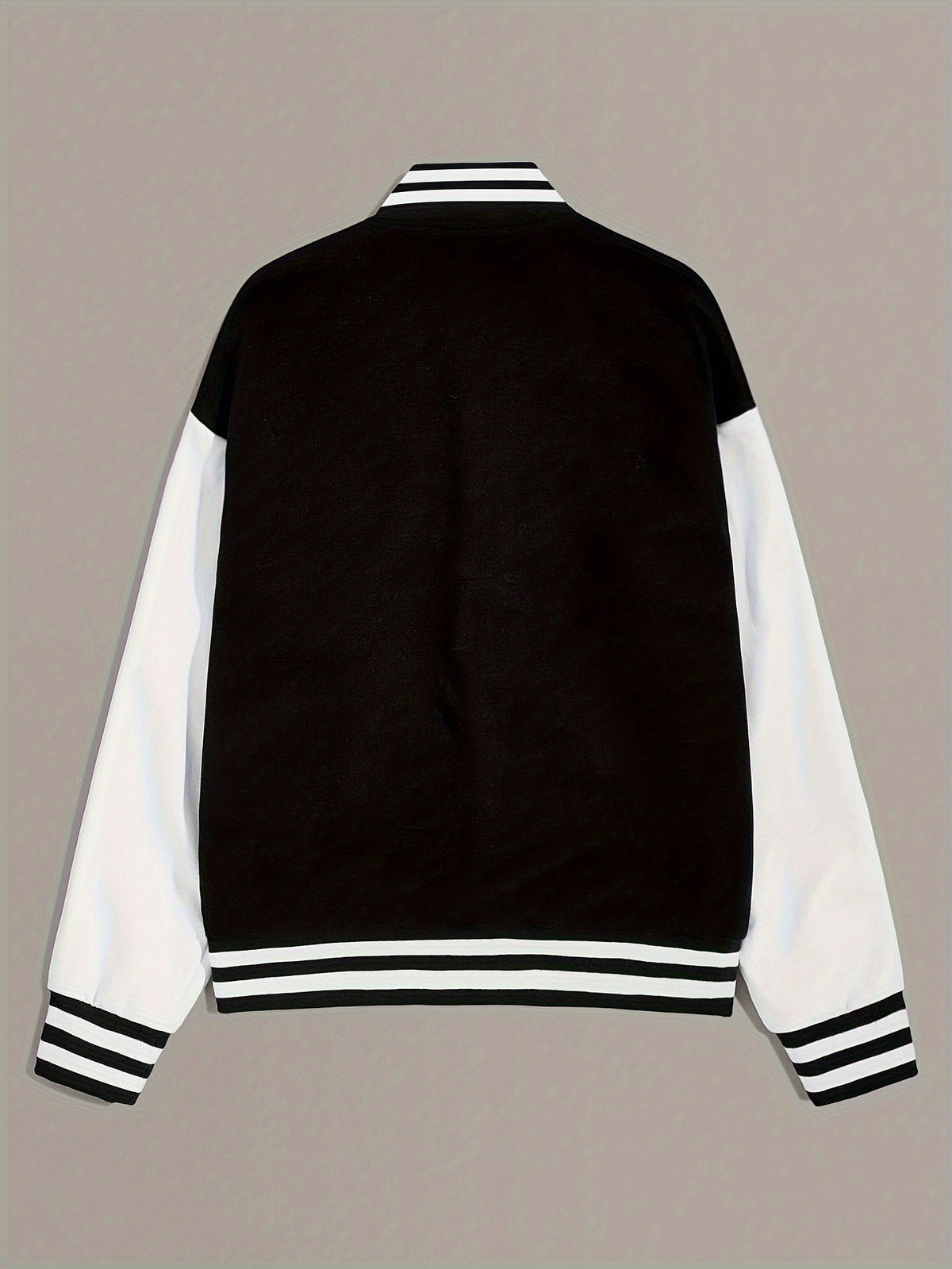 Women's Bomber Jacket Contrast Sleeves