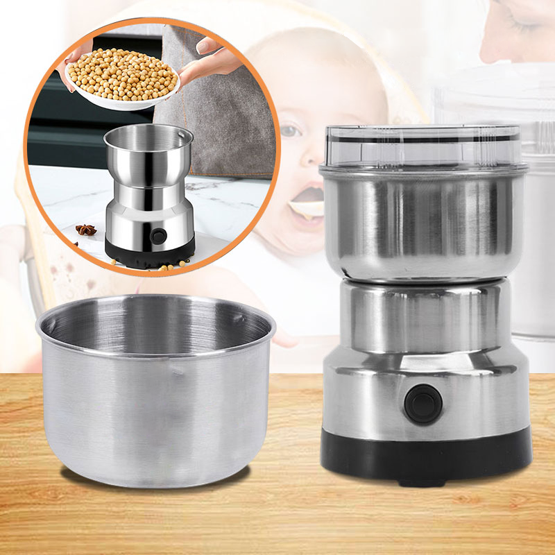 One-Touch Portable Electric Spice and Coffee Grinder