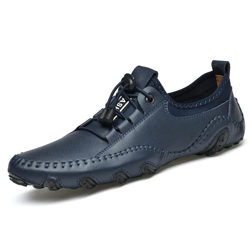 Men's lace-up skate shoes in blue