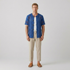 Mens Artisan Mesh Resort Shirt front view