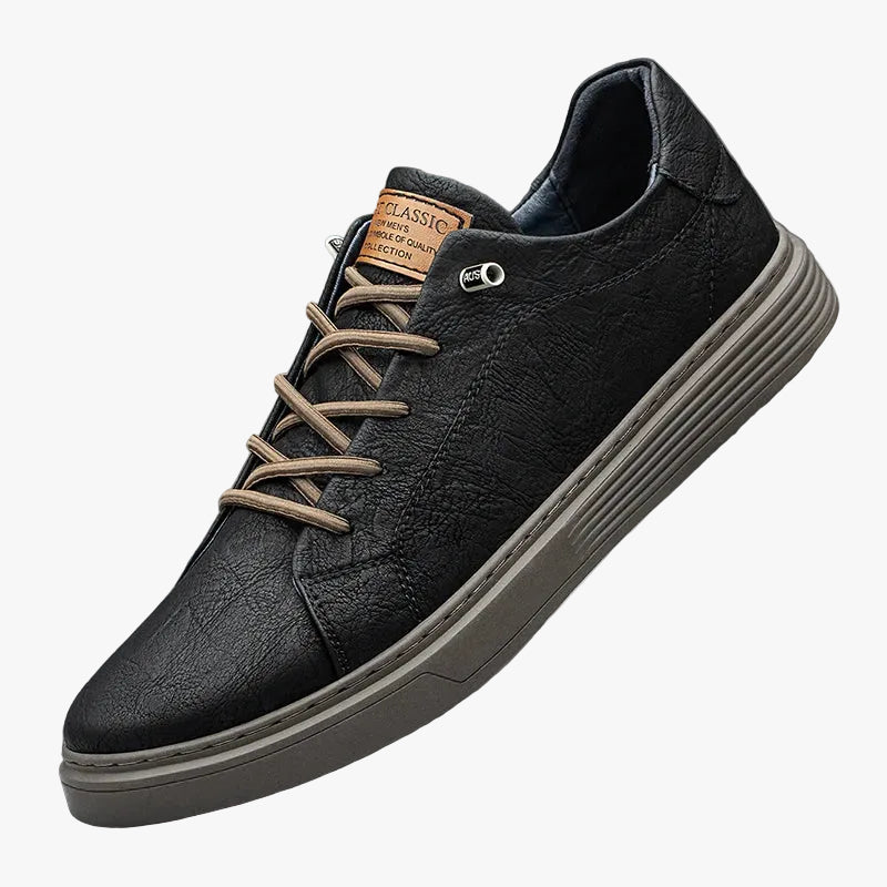 Men's Low-Top Lace-Up Sneakers - White