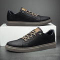 Men's Low-Top Lace-Up Sneakers - Black