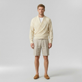 Mens Wrap Knit Pullover front view