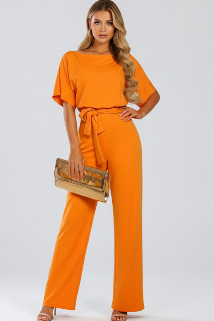 Women's Wide-Leg Jumpsuit beige