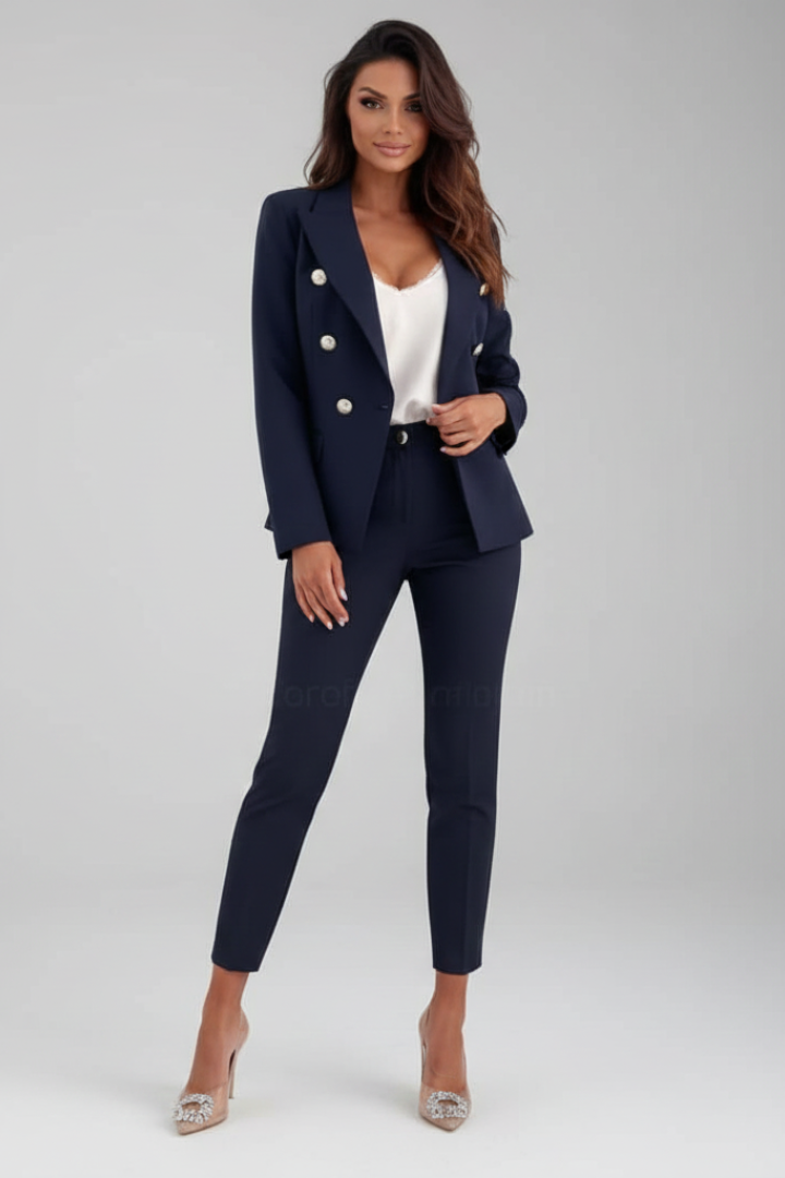 Women's Double-Breasted Blazer Suit Set alternate color