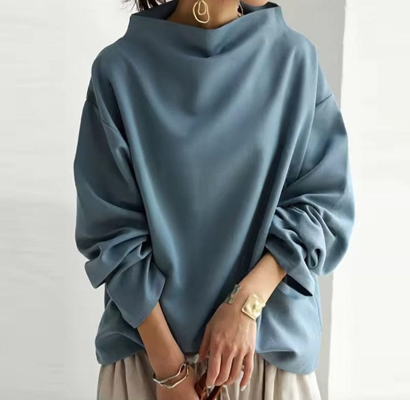 Women's High Neck Top White