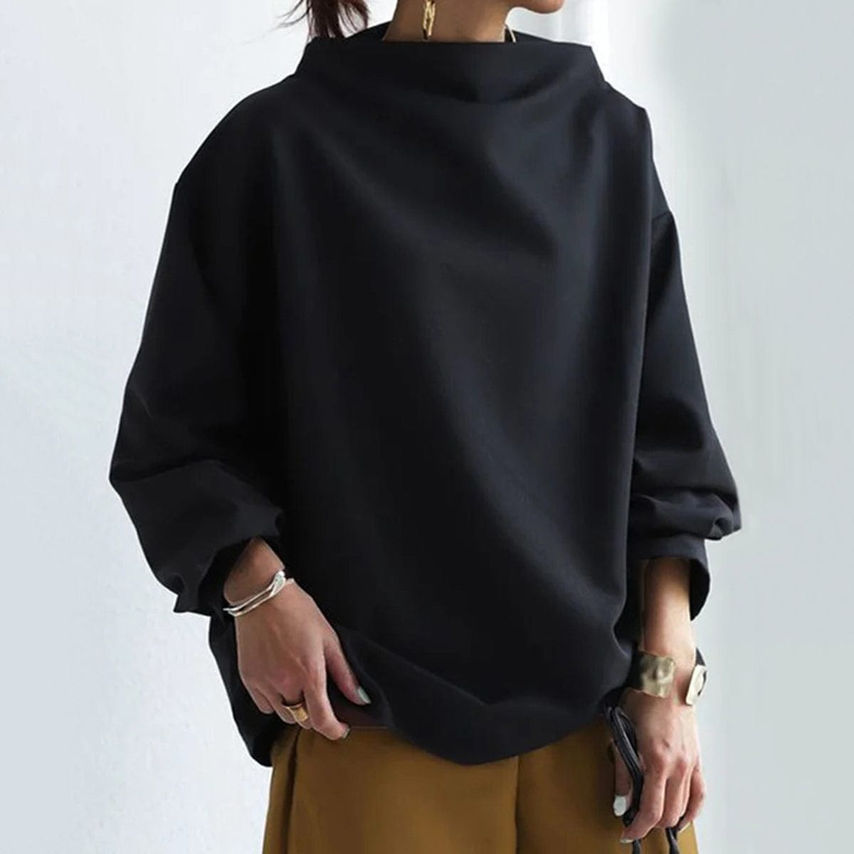 Women's High Neck Top Detail 3