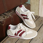 Men's lace-up low-top sneakers in purple - back