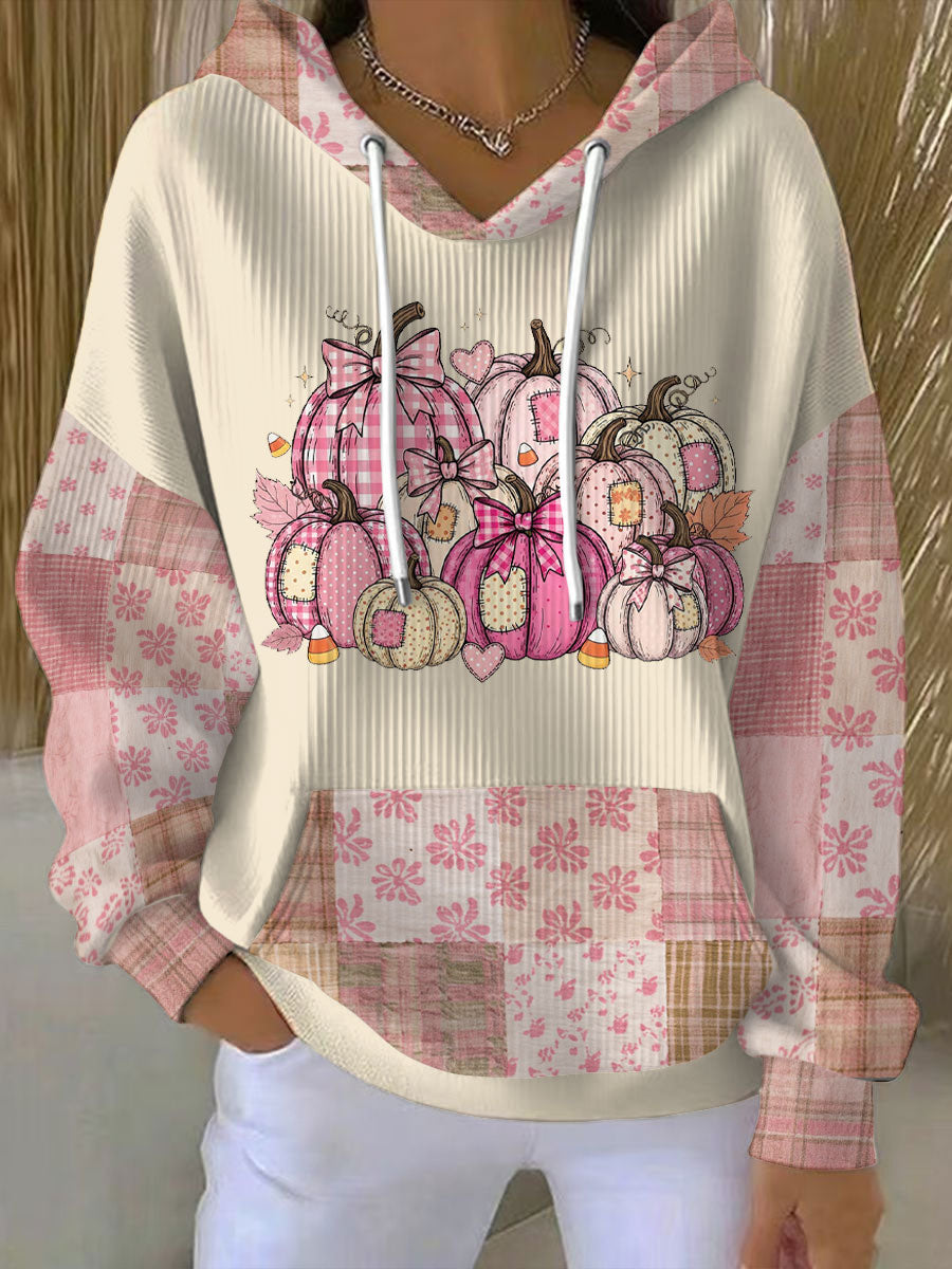 Women's Pumpkin Hoodie Beige