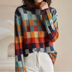 Women's Checkered Sweater
