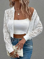 Women's Lace Bomber Purple