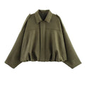 Women's Suede Bomber Jacket