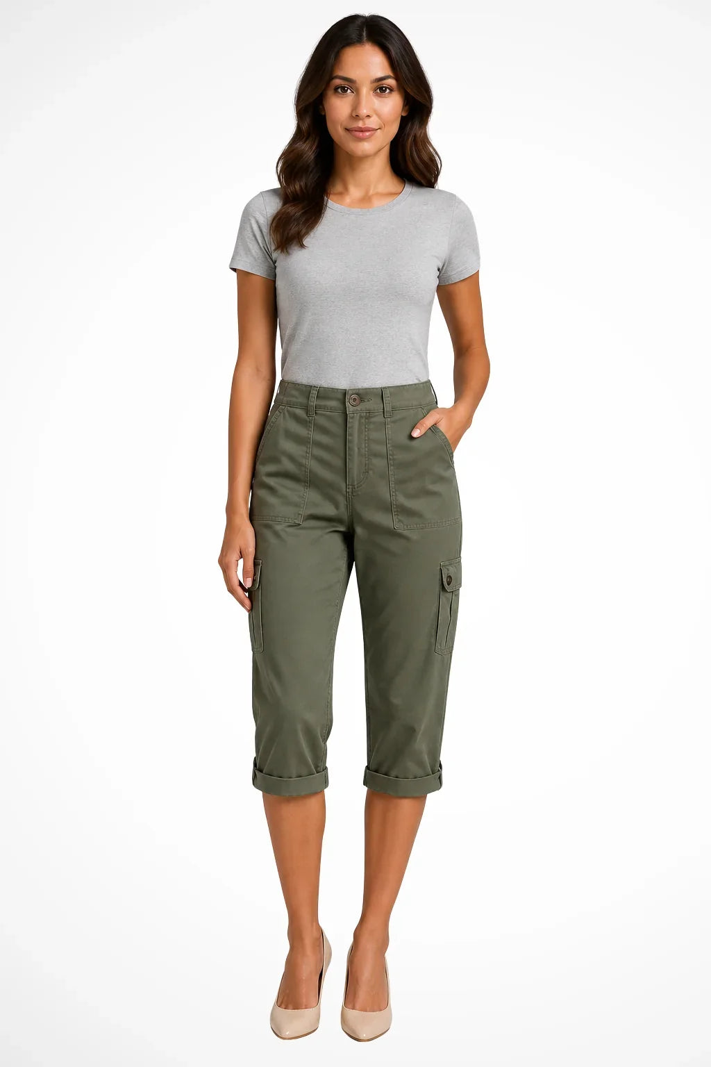 Women's Cargo Pants Coffee
