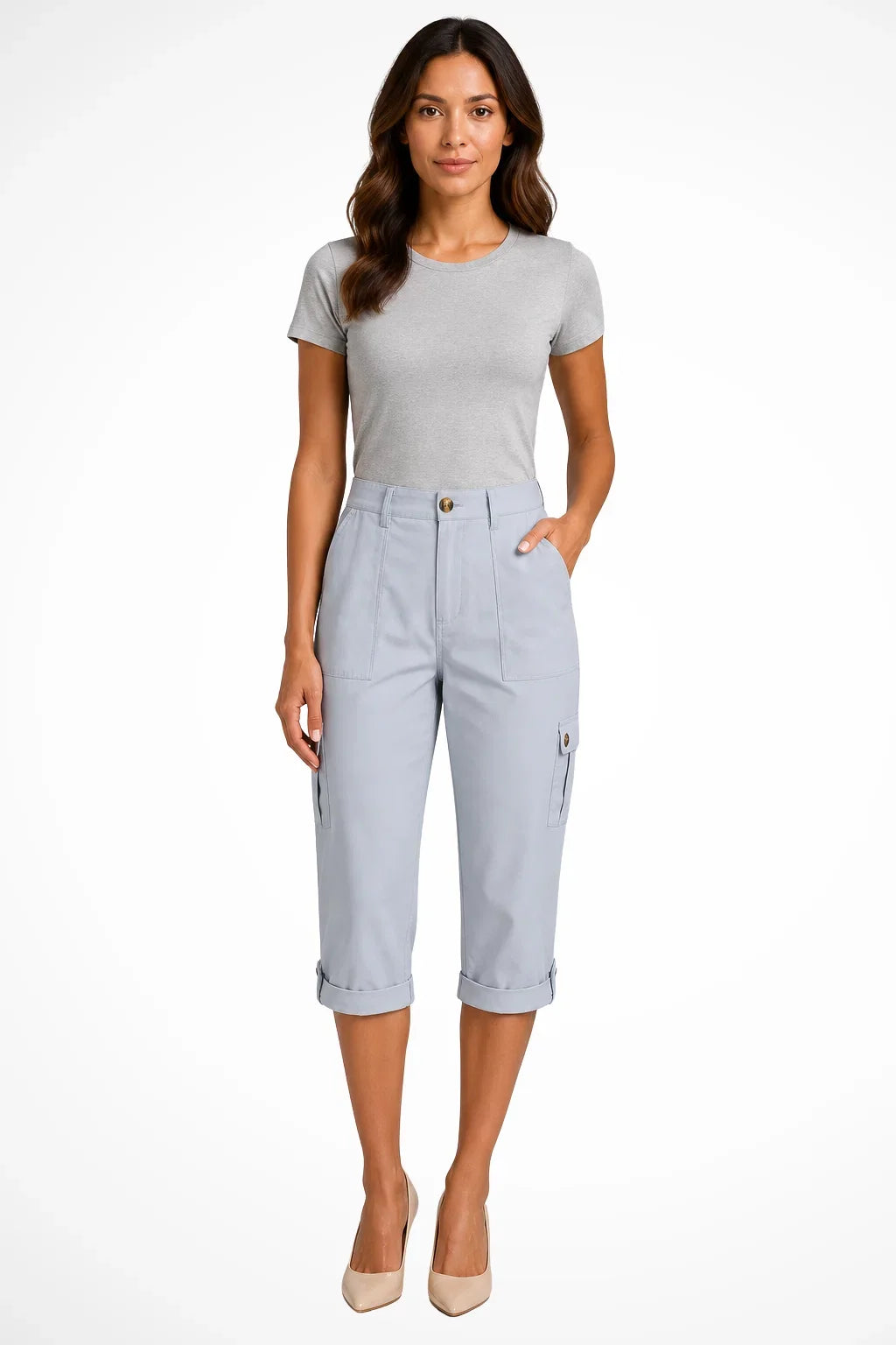 Women's Cargo Pants Dark Gray