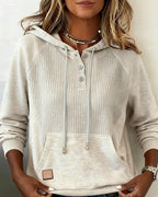 Women's Button-Up Hoodie Detail
