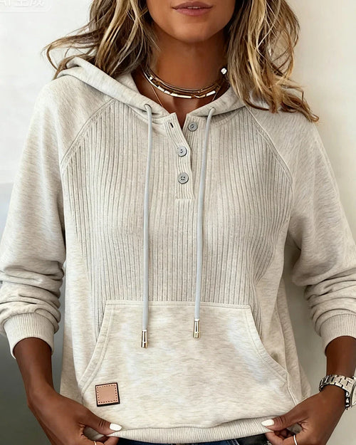 Women's Button-Up Hoodie Detail