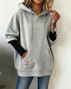 Women's Drawstring Hoodie Gray