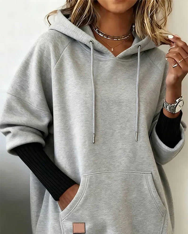 Women's Drawstring Hoodie Red