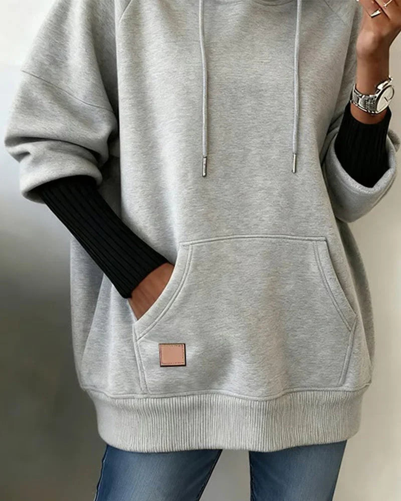 Women's Drawstring Hoodie Blue
